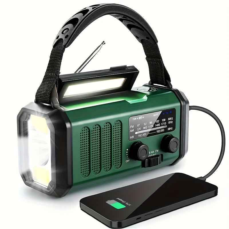 Radio d'Urgence Solaire avec Accès NOAA et Chargeur USB – Compact et Portable 0