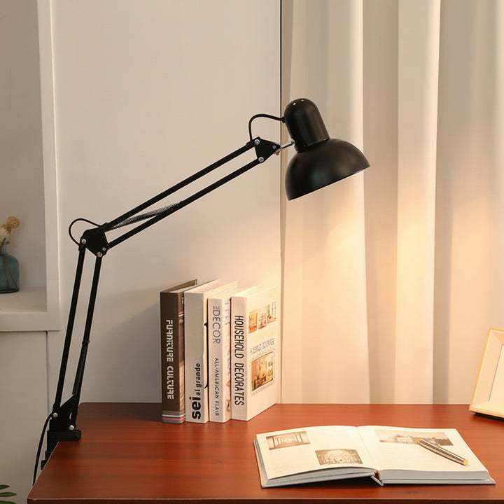 Desk Lamp Adjustable Metal Clamp Light Office Study