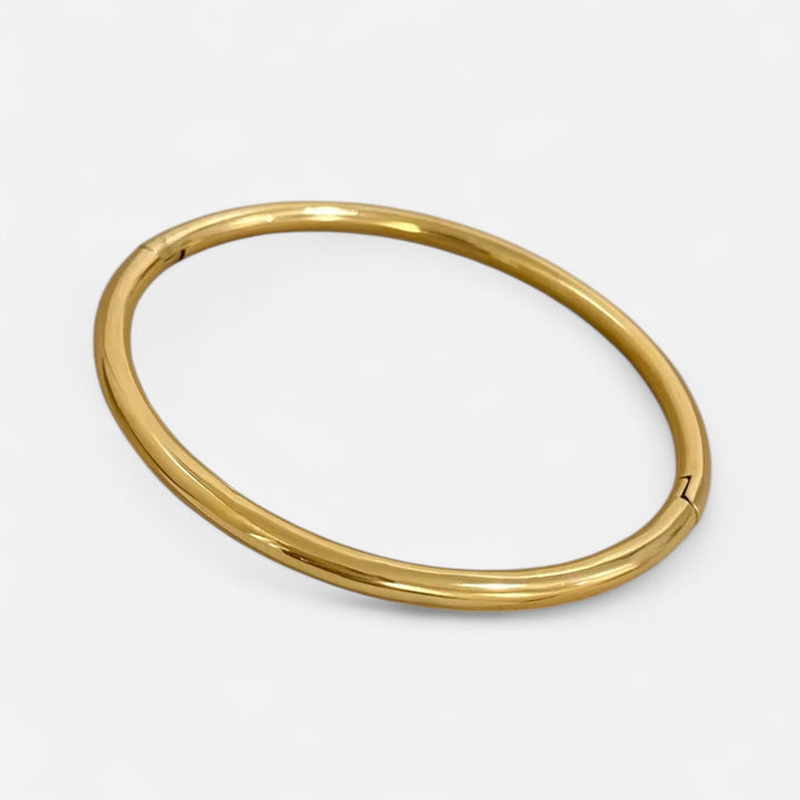 Celzoir | Bracelet Cuff Rond Minimaliste Doré