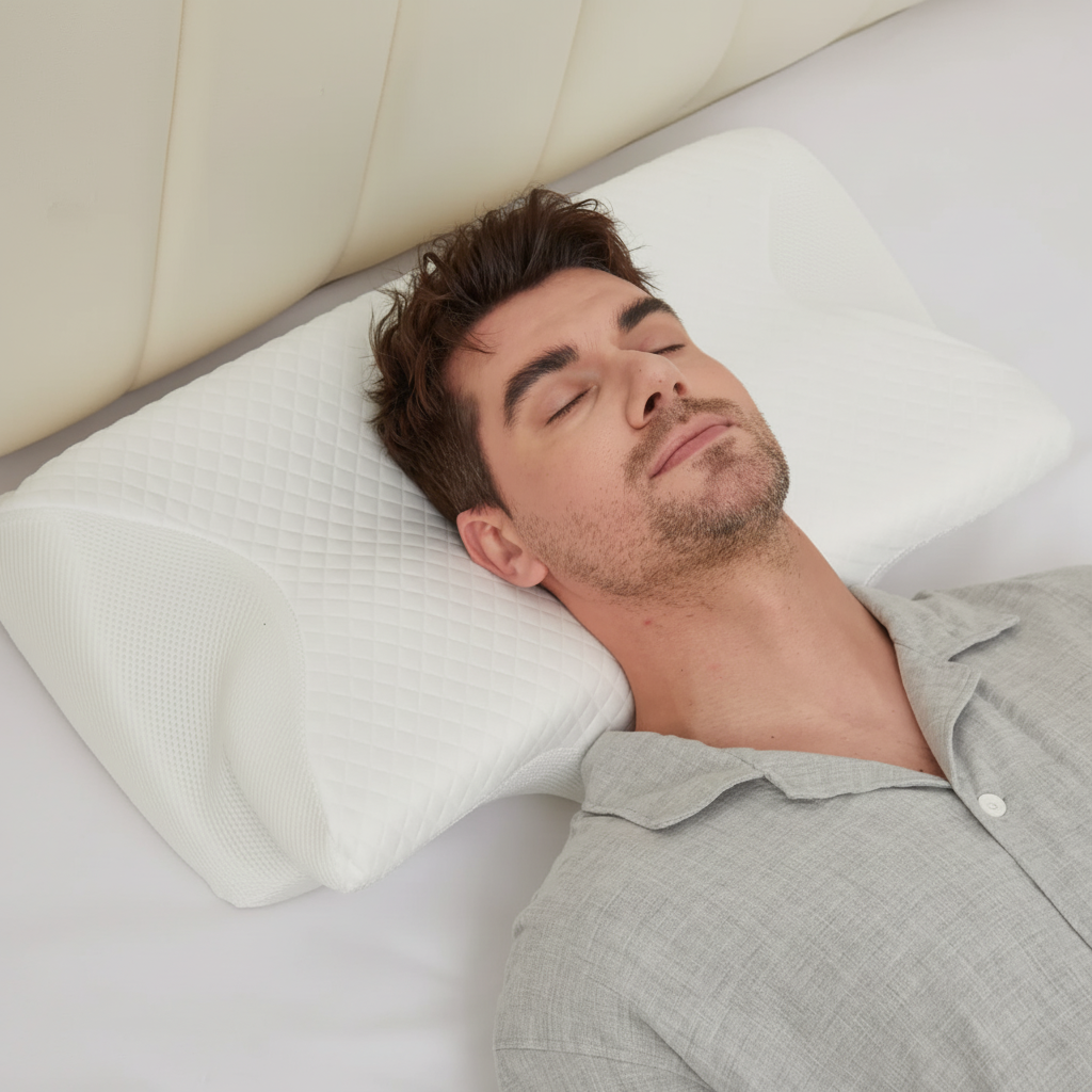 Memory Foam Pillow Anti Snore Neck Support Sleep Pillow
