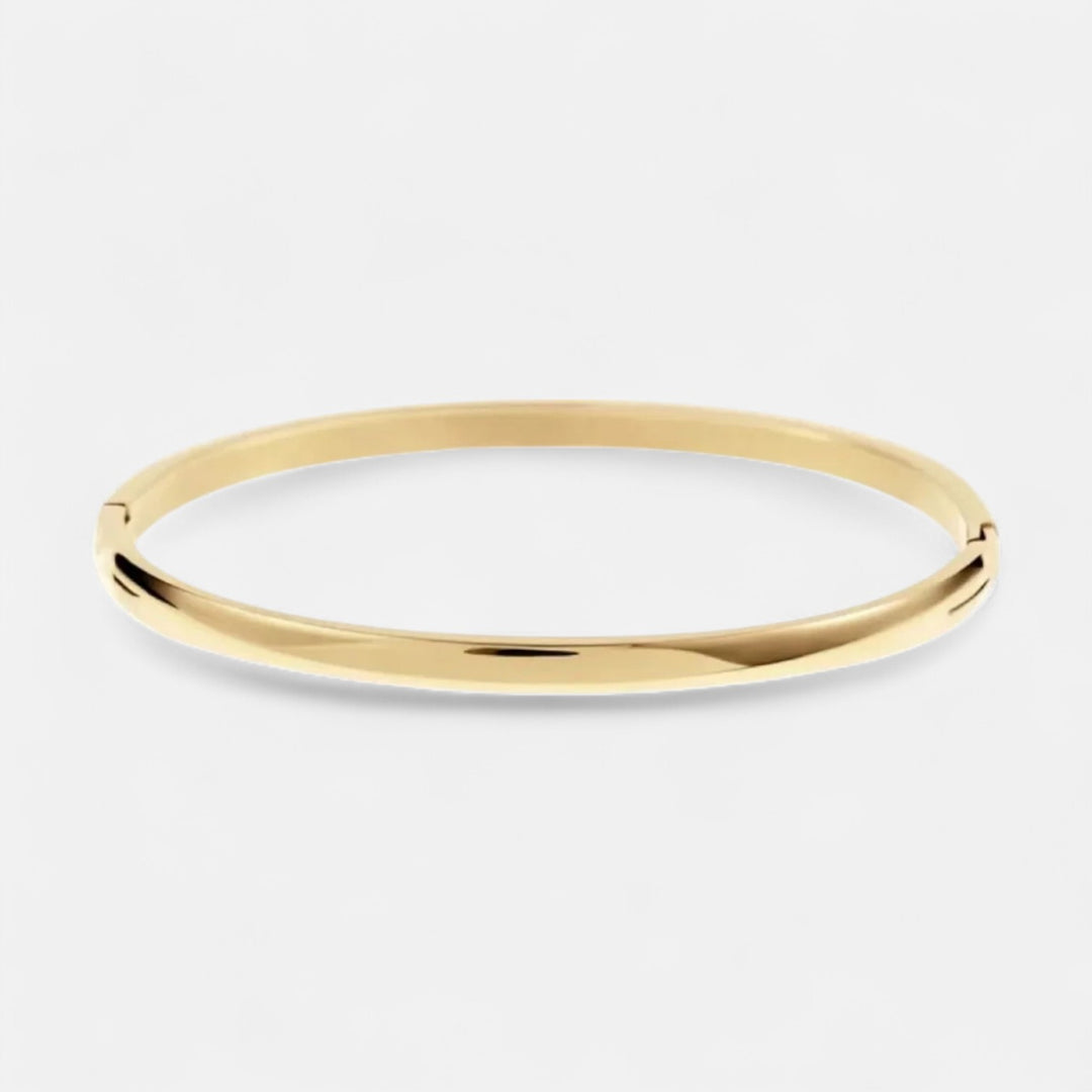 Celzoir | Bracelet Jonc Femme Doré Poli Intemporel