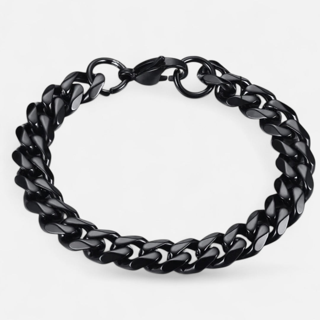 Celzoir | Bracelet Classy Homme à Maillons Cubains Miami en Acier Inoxydable – Chaîne Épaisse et Finition Polie