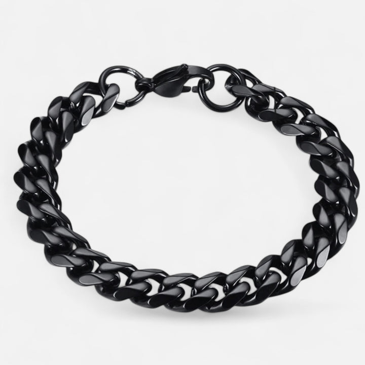 Celzoir | Bracelet Classy Homme à Maillons Cubains Miami en Acier Inoxydable – Chaîne Épaisse et Finition Polie