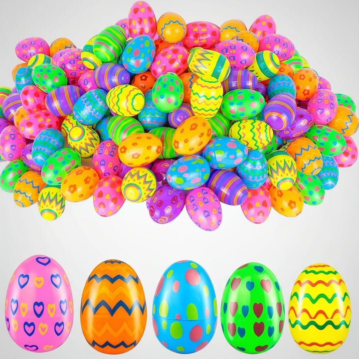Plastic Easter Eggs Set Colorful Fillable Toys Holiday Fun