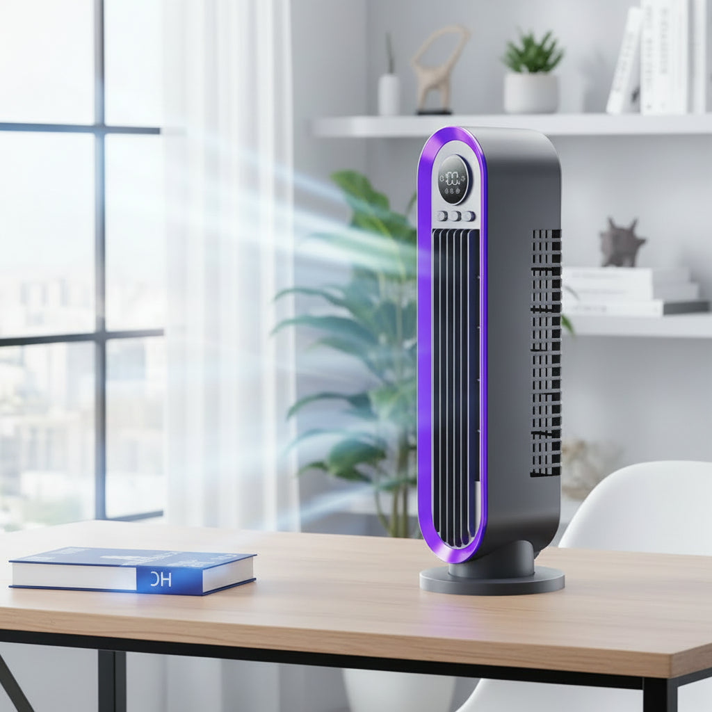 Portable Cooling Fan with 3 Speed Settings for Home and Office Use