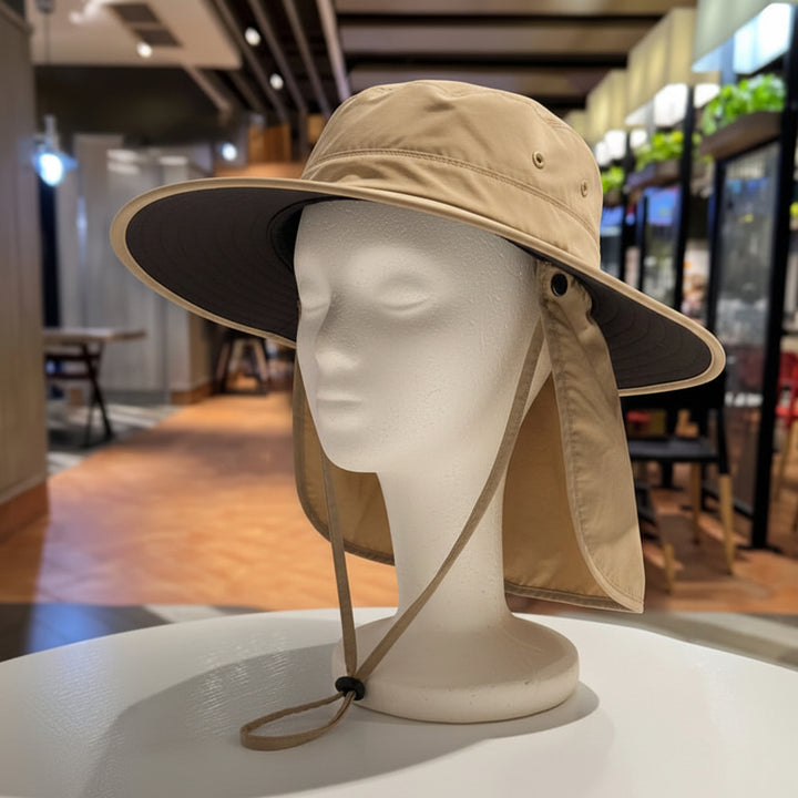 Hiking Sun Hat Wide Brim UV Protection Face Cover Cap