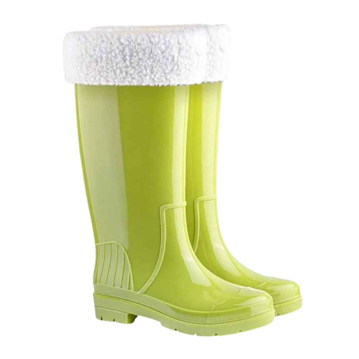 Elegant Women's Mid-Calf Rain Boots in Waterproof Non-Slip Rubber – Optimal Comfort and Fashionable Design