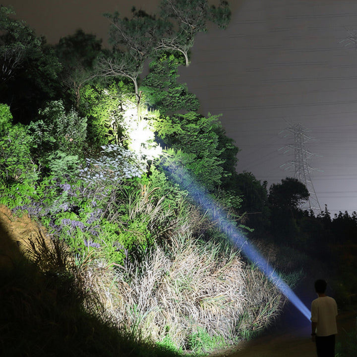 Hiking LED Flashlight High Lumen 1500M Waterproof Tactical Light