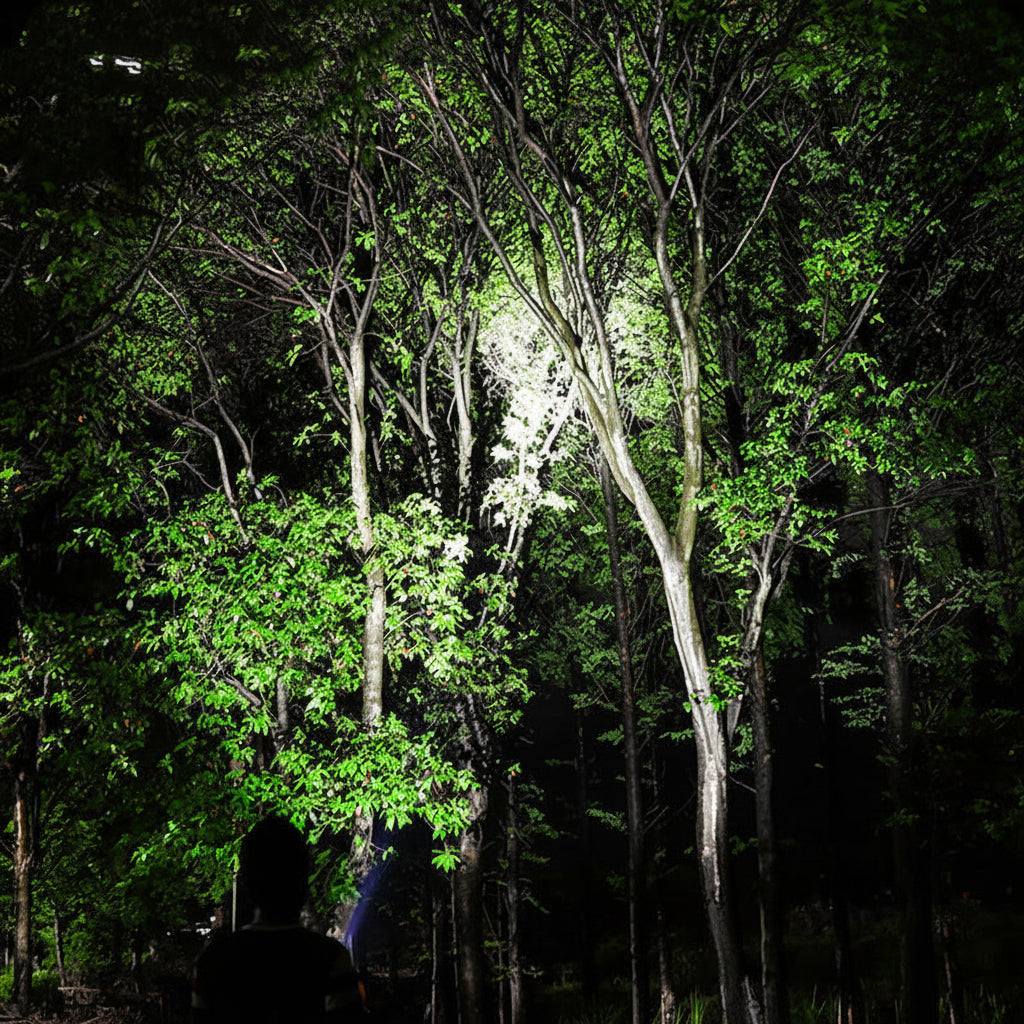 Hiking LED Flashlight High Lumen 1500M Waterproof Tactical Light