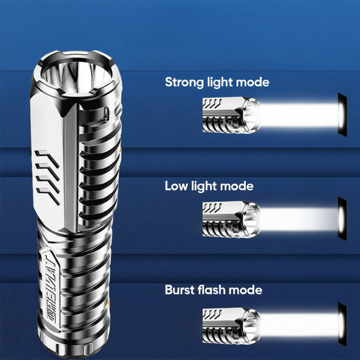 Hiking LED Flashlight High Lumen 1500M Waterproof Tactical Light