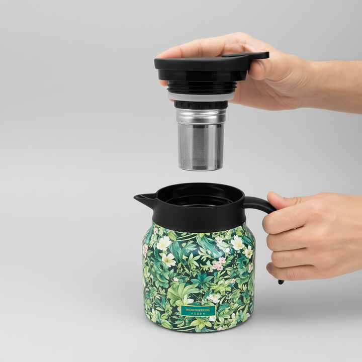 Tea Kettle Thermos Teapot Infuser Insulated Hot Drink Jug