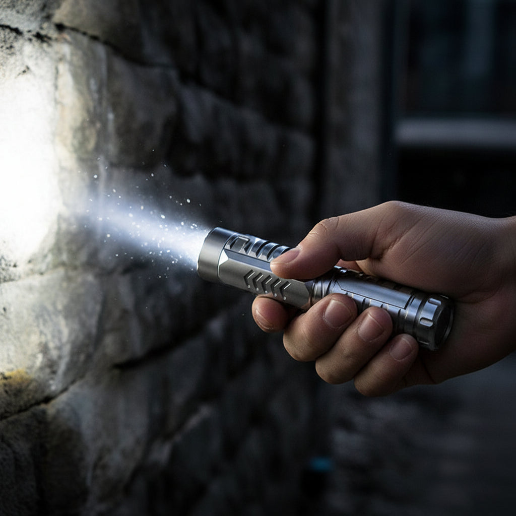 Hiking LED Flashlight High Lumen 1500M Waterproof Tactical Light
