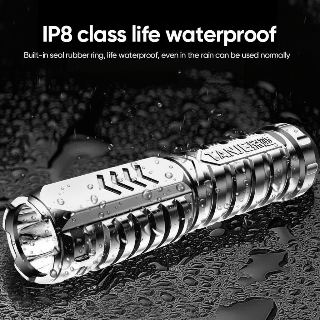 Hiking LED Flashlight High Lumen 1500M Waterproof Tactical Light