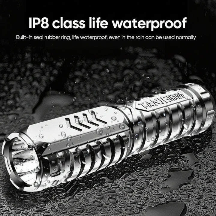 Hiking LED Flashlight High Lumen 1500M Waterproof Tactical Light