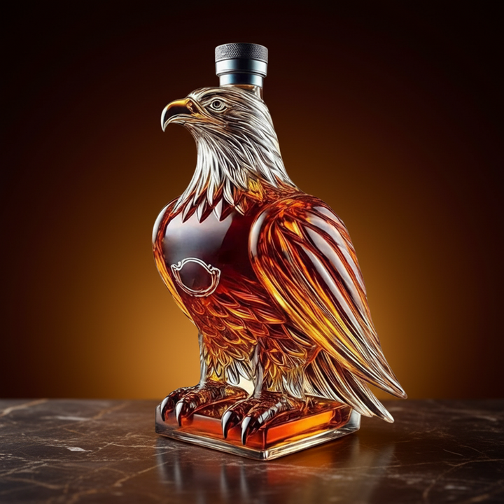 Decanter Whiskey Vetro Aquila Decorazione Bar