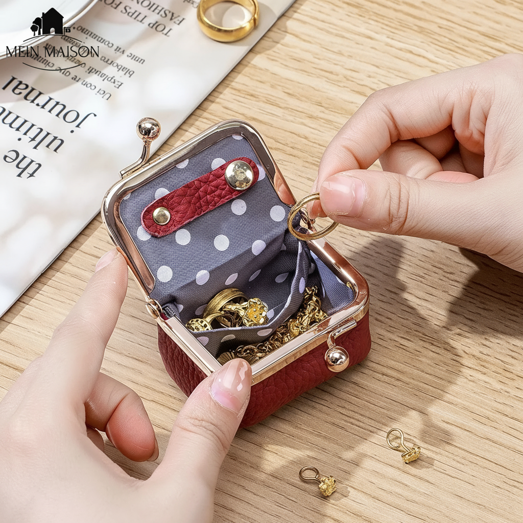 Jewelry Box Travel Organizer Compact Storage Case Women