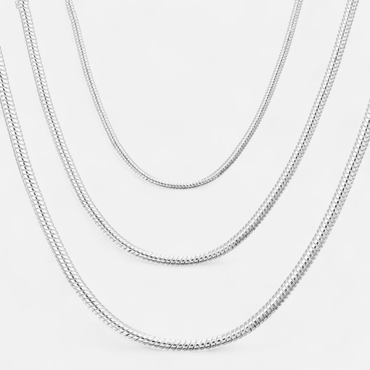 Celzoir | Collier Classy Homme Chaîne Serpent en Argent