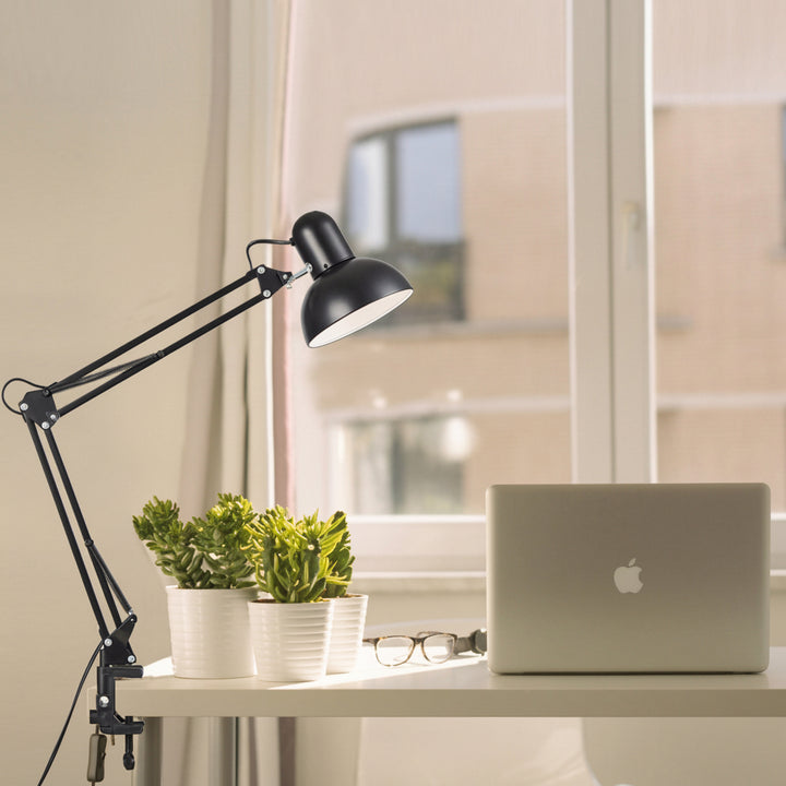 Desk Lamp Adjustable Metal Clamp Light Office Study