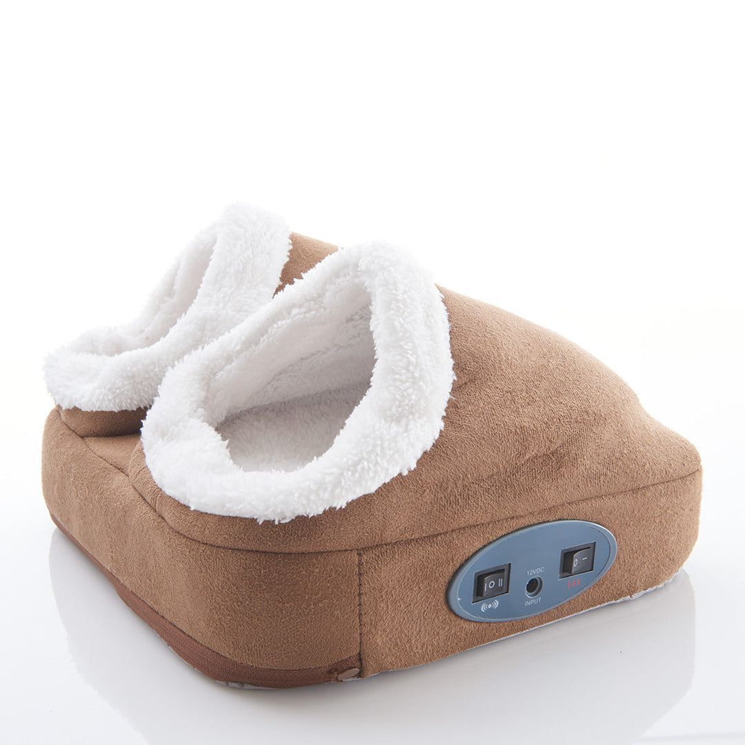 Masážní přístroj na nohy s hřejivou vibrační kapsou a pantoflem