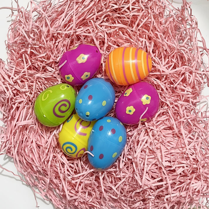 Plastic Easter Eggs Set Colorful Fillable Toys Holiday Fun