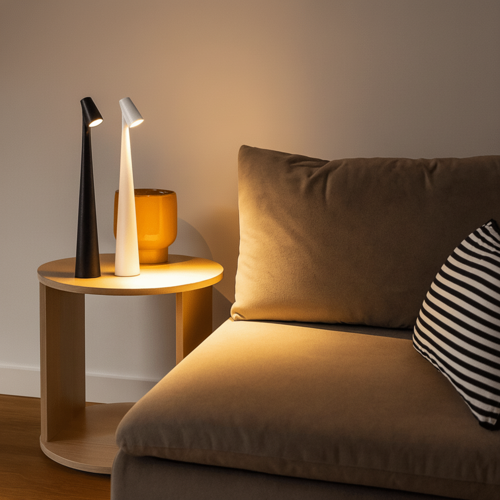 Table Lamp Rechargeable LED Metal Cordless Indoor Outdoor Light