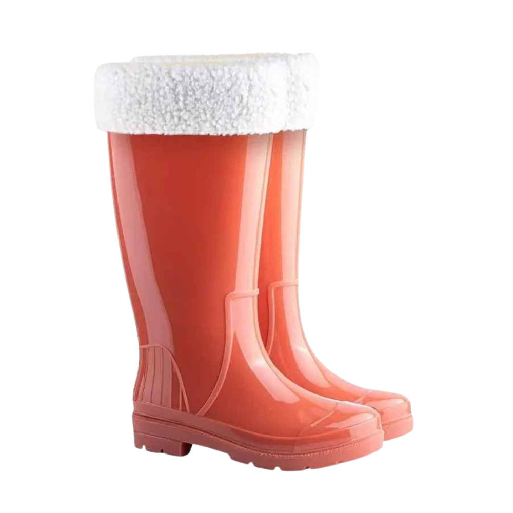 Elegant Women's Mid-Calf Rain Boots in Waterproof Non-Slip Rubber – Optimal Comfort and Fashionable Design