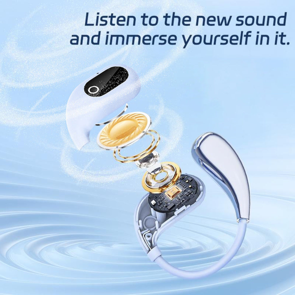 Bluetooth Headset Translator Ear Hook Travel Calls