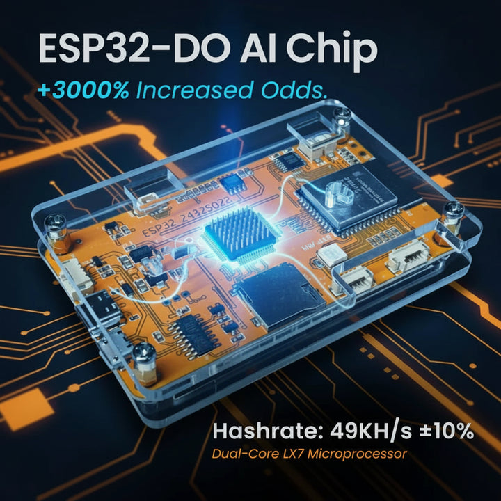 Crypto Miner Device ESP32 Bitcoin Mining Monitor Display Node