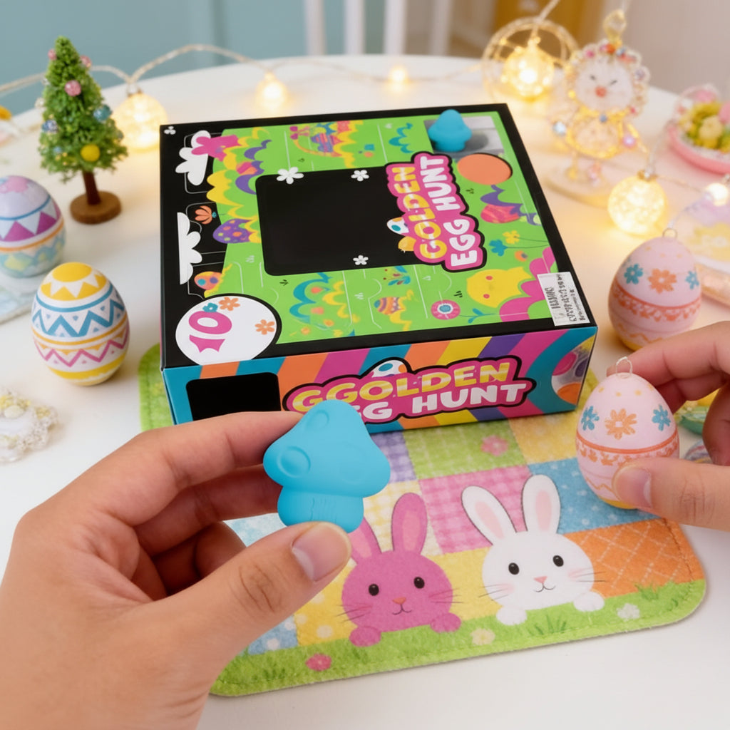 Easter Egg Hunt Toy Set Kids Squishy Surprise Game Gift Box