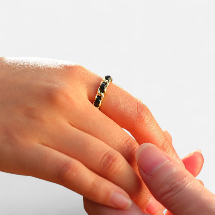Celzoir | Bagues Chaîne pour Femme en Métal Doré