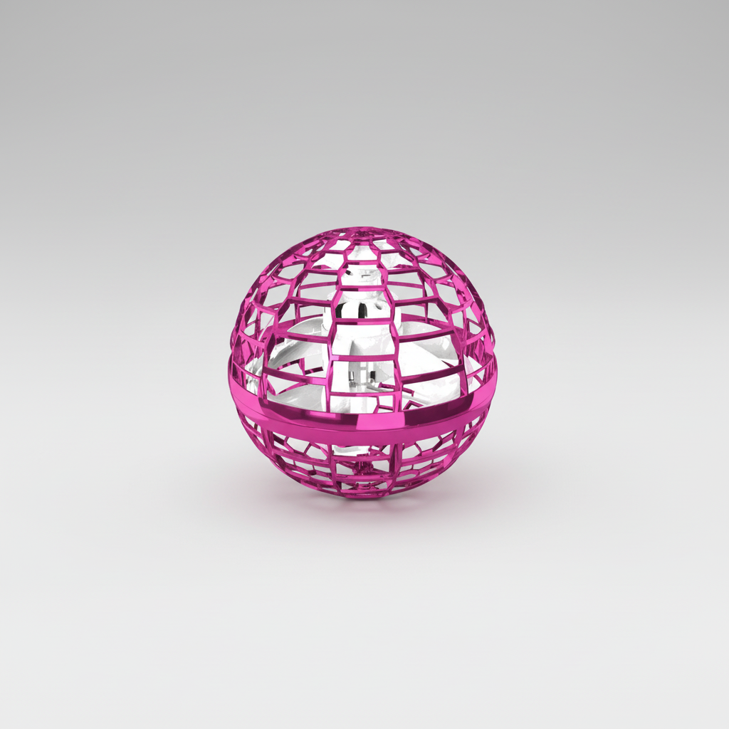Flying Orb Toy LED Light Spinner Drone Ball Kids Adults