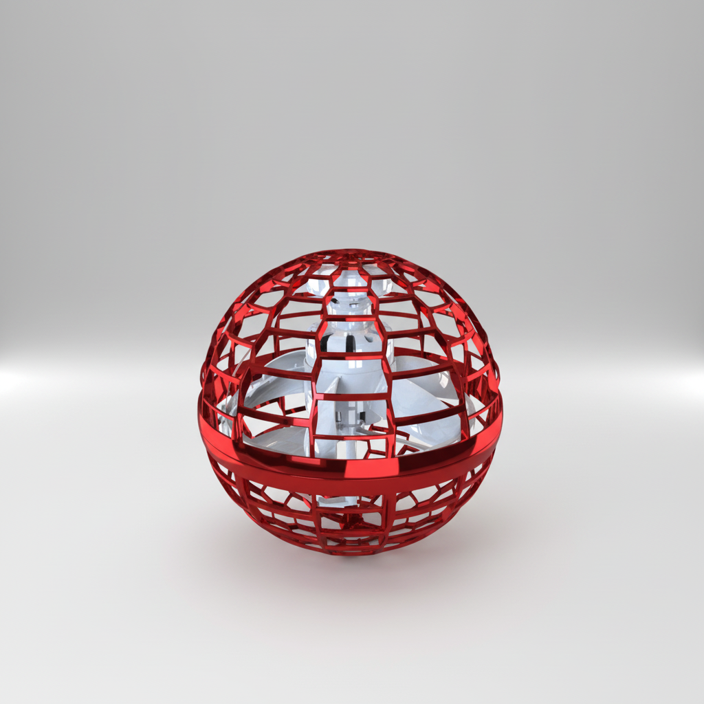Flying Orb Toy LED Light Spinner Drone Ball Kids Adults