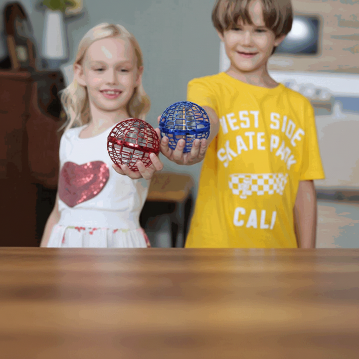 Flying Orb Toy LED Light Spinner Drone Ball Kids Adults