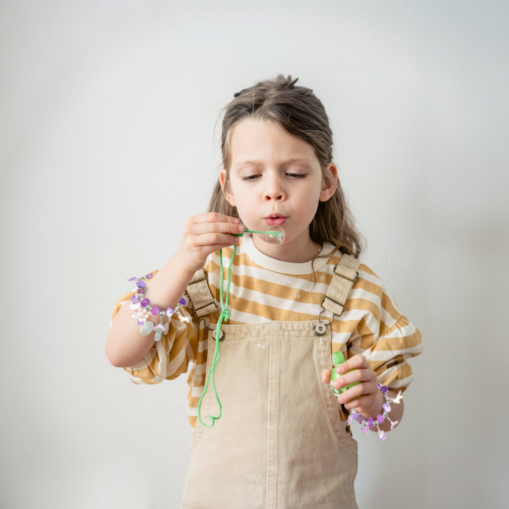 Kit Gioielli Bambina Braccialetti Perline Ciondoli