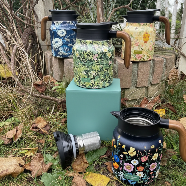 Tea Kettle Thermos Teapot Infuser Insulated Hot Drink Jug