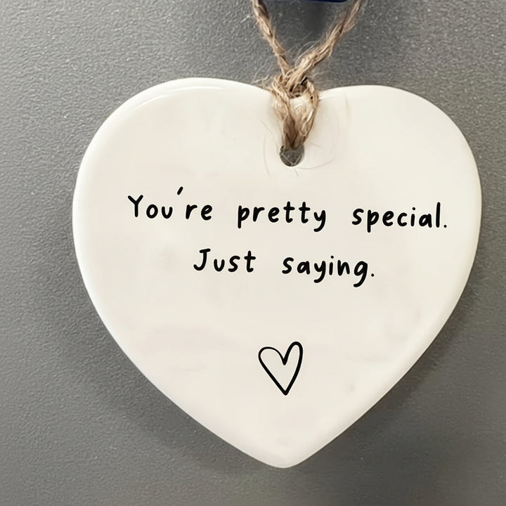 Decorazione da parete Cuore appeso Insegna in acrilico Citazione romantica Regalo