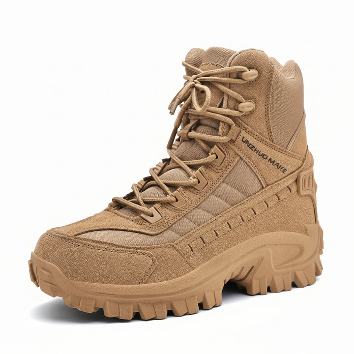 Mens Hiking Boots Round Toe Durable TPR Sole