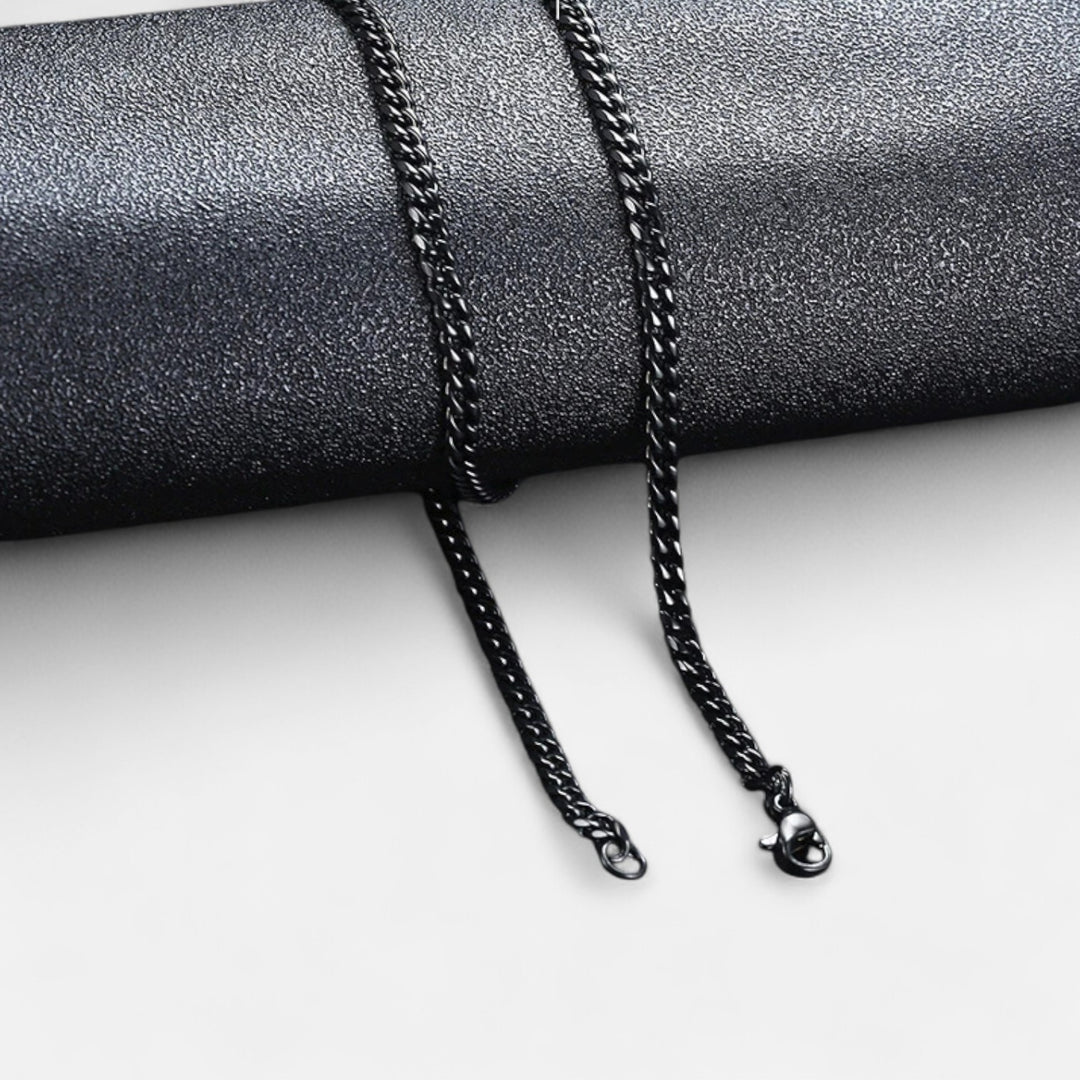 Celzoir | Collier Classy Homme à Maillons Cubains en Acier Inoxydable – Style Vintage et Finition Solide