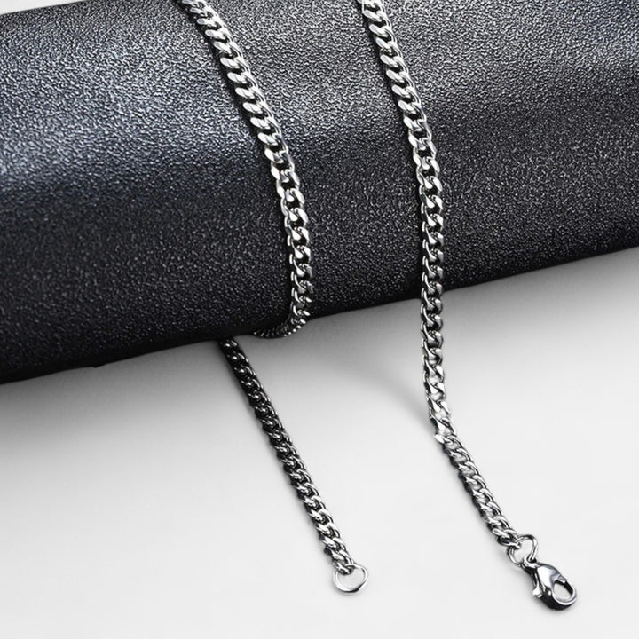 Celzoir | Collier Classy Homme à Maillons Cubains en Acier Inoxydable – Style Vintage et Finition Solide