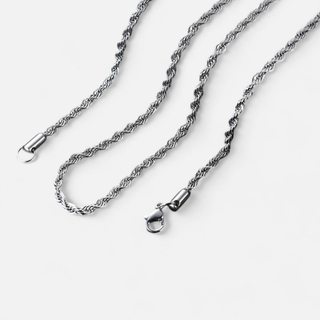Celzoir | Collier Classy Homme à Maillons Cubains en Acier Inoxydable – Style Vintage et Finition Solide