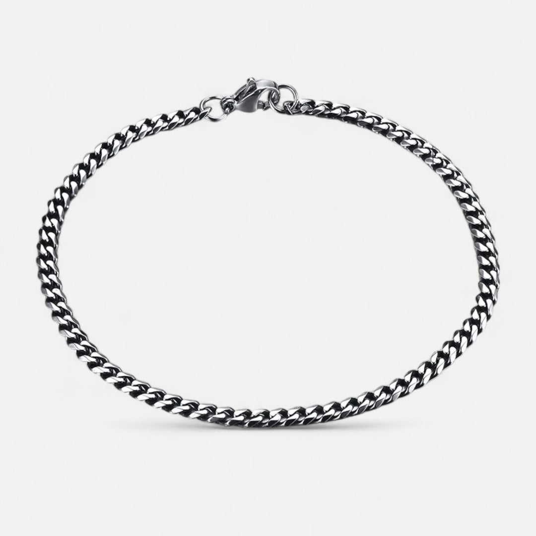 Celzoir | Bracelet Classy Homme à Maillons Cubains Miami en Acier Inoxydable – Chaîne Épaisse et Finition Polie