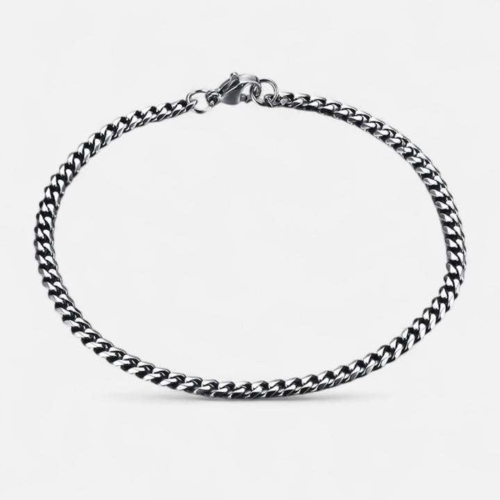 Celzoir | Bracelet Classy Homme à Maillons Cubains Miami en Acier Inoxydable – Chaîne Épaisse et Finition Polie