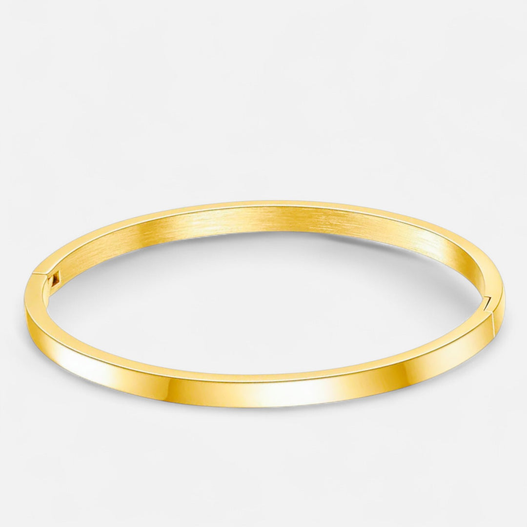 Celzoir | Bracelet Jonc Femme Doré Poli Intemporel