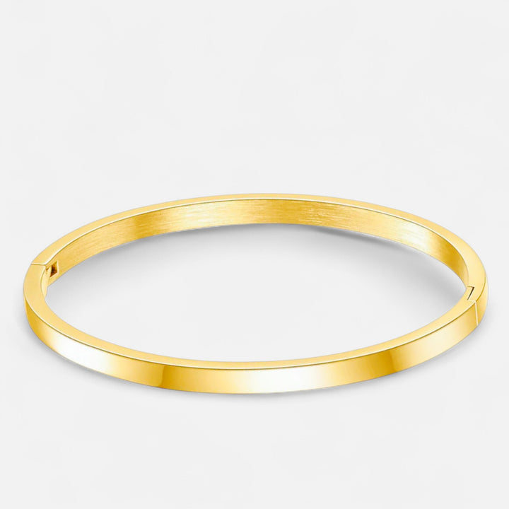 Celzoir | Bracelet Jonc Femme Doré Poli Intemporel