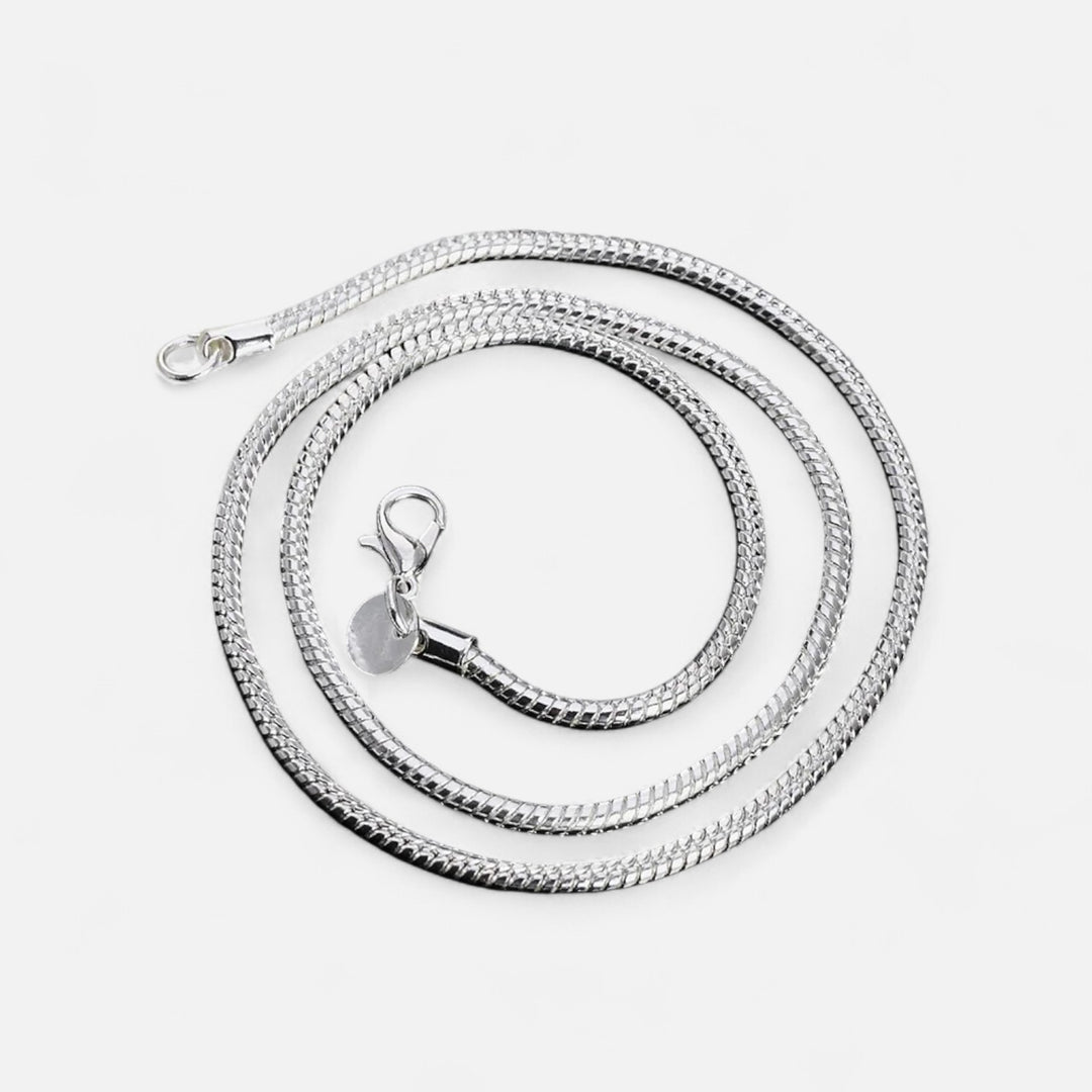 Celzoir | Collier Classy Homme Chaîne Serpent en Argent