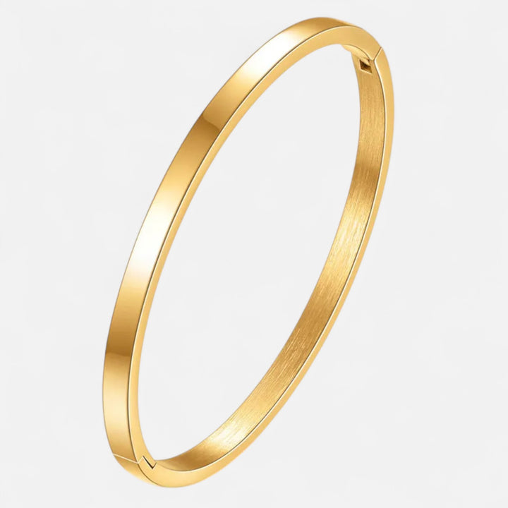 Celzoir | Bracelet Jonc Femme Doré Poli Intemporel
