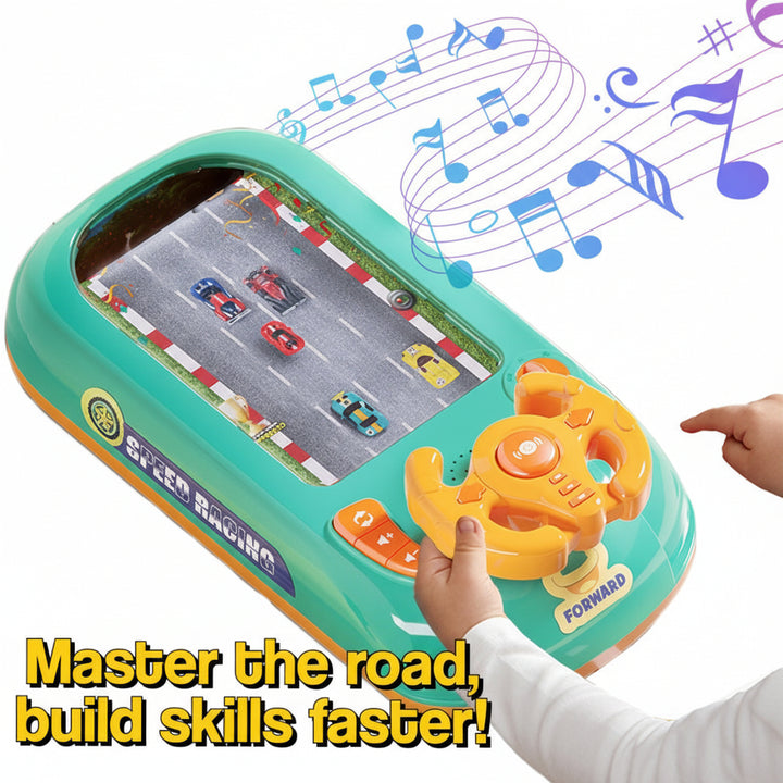 Kids Racing Game Toy Interactive Steering Wheel Driving Challenge