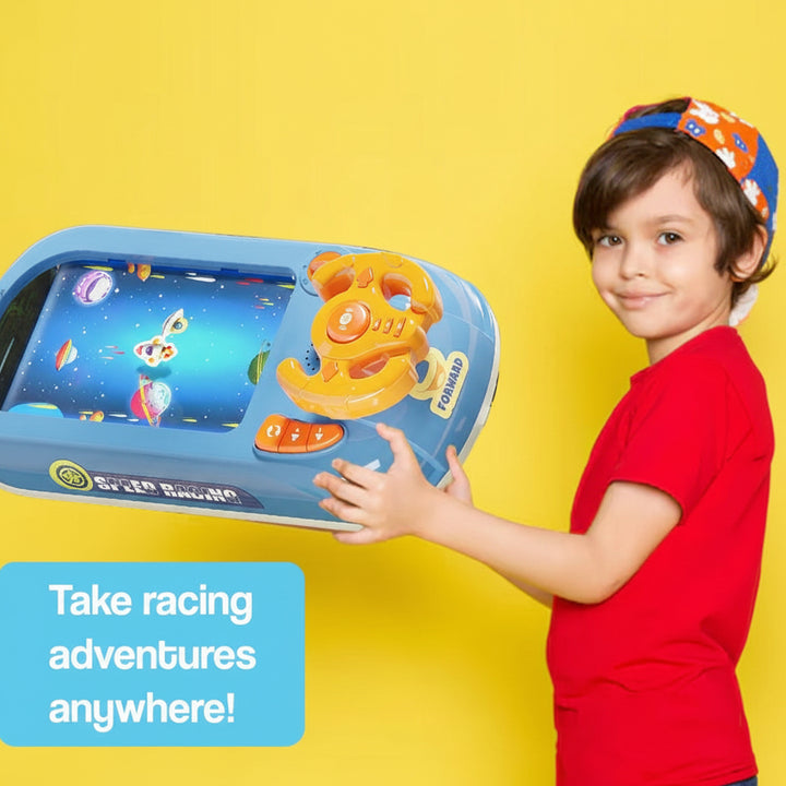 Kids Racing Game Toy Interactive Steering Wheel Driving Challenge