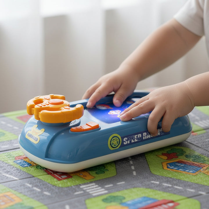 Kids Racing Game Toy Interactive Steering Wheel Driving Challenge