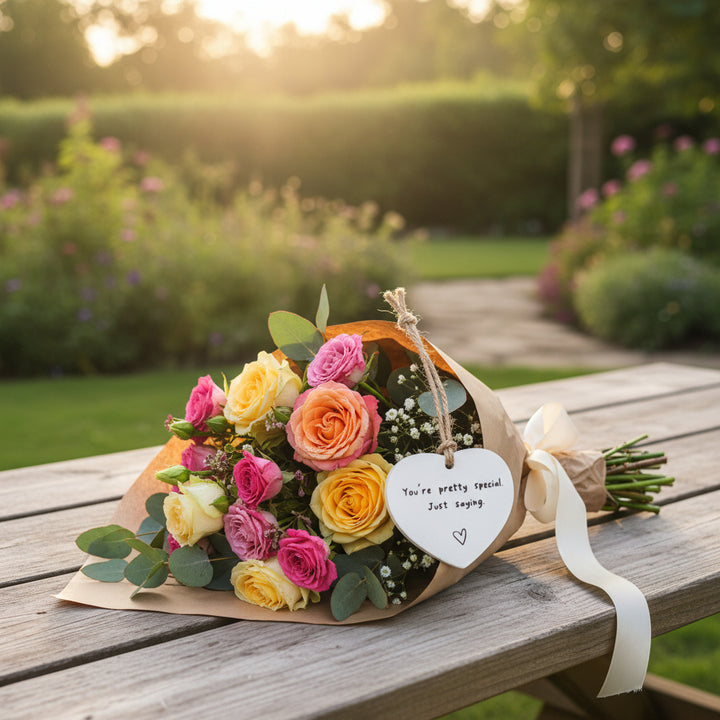 Decorazione da parete Cuore appeso Insegna in acrilico Citazione romantica Regalo